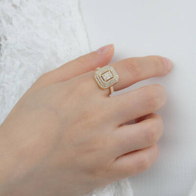 3 Sıra Baget Taşlı Yüzük - 2