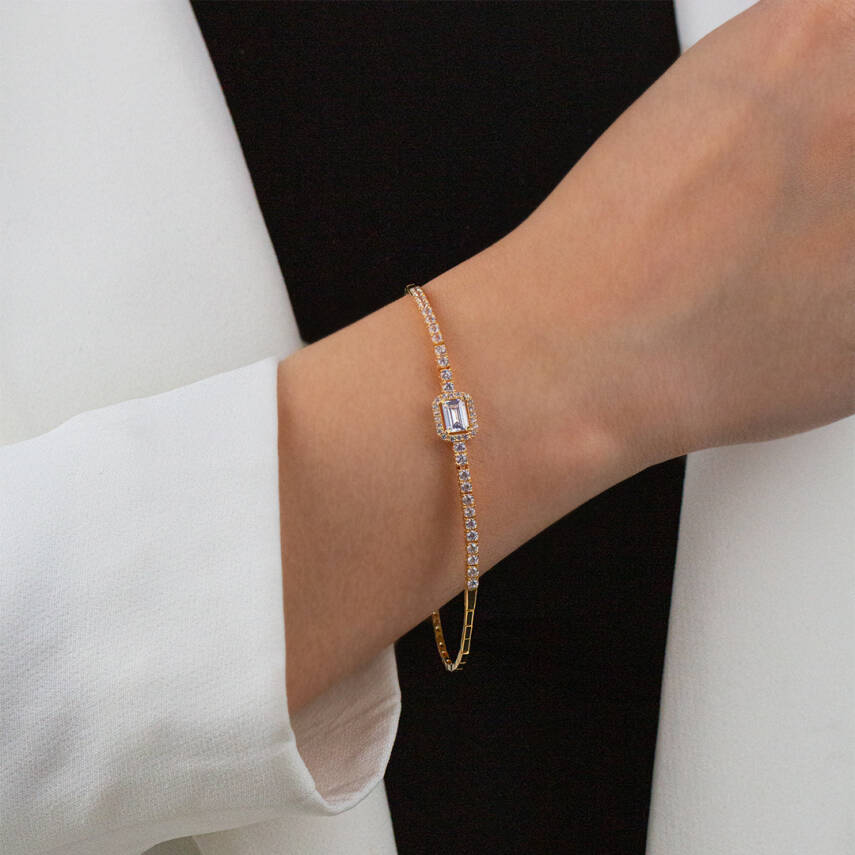 4 Bagetli Taşlı Set - 3