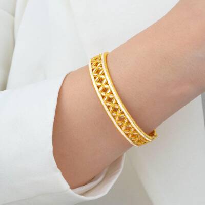 Ajdalı Çicek Desenli Kelepçe - 