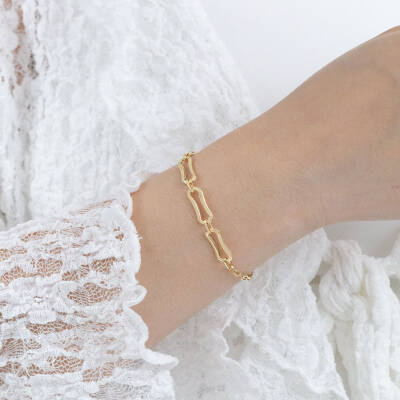 Asimetrik Ataç Zincir Bileklik - 