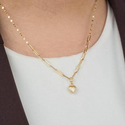 Ataç Zincirli Deniz Kabuğu Kolye - 2