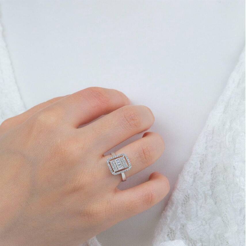 Baget Taşlı Yüzük - 1