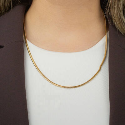 Balıksırtı Zincir Kolye - 