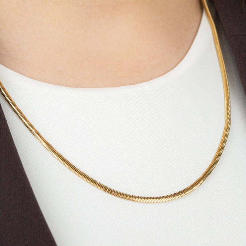 Balıksırtı Zincir Kolye - 2