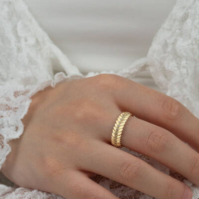 Başak Yapraklı Yüzük - 2