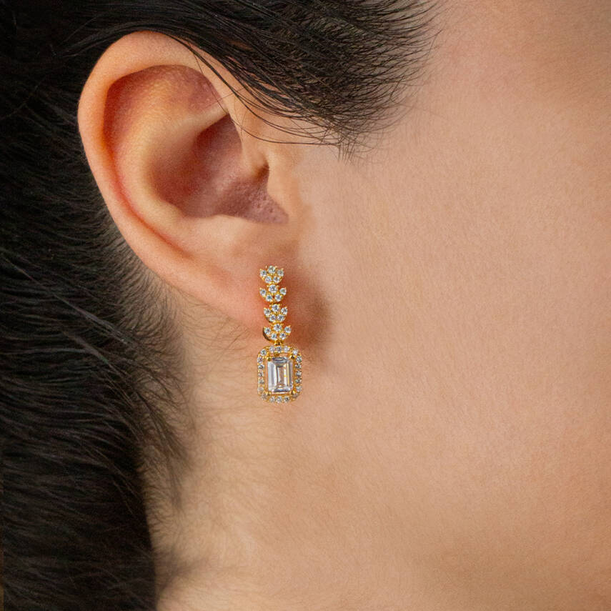 Başaklı Baget Taşlı Set - 4