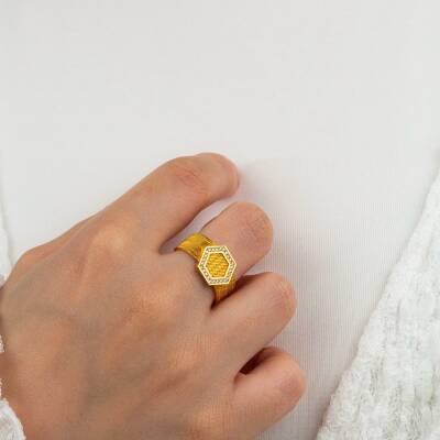 Beşgen Hasır Yüzük - 