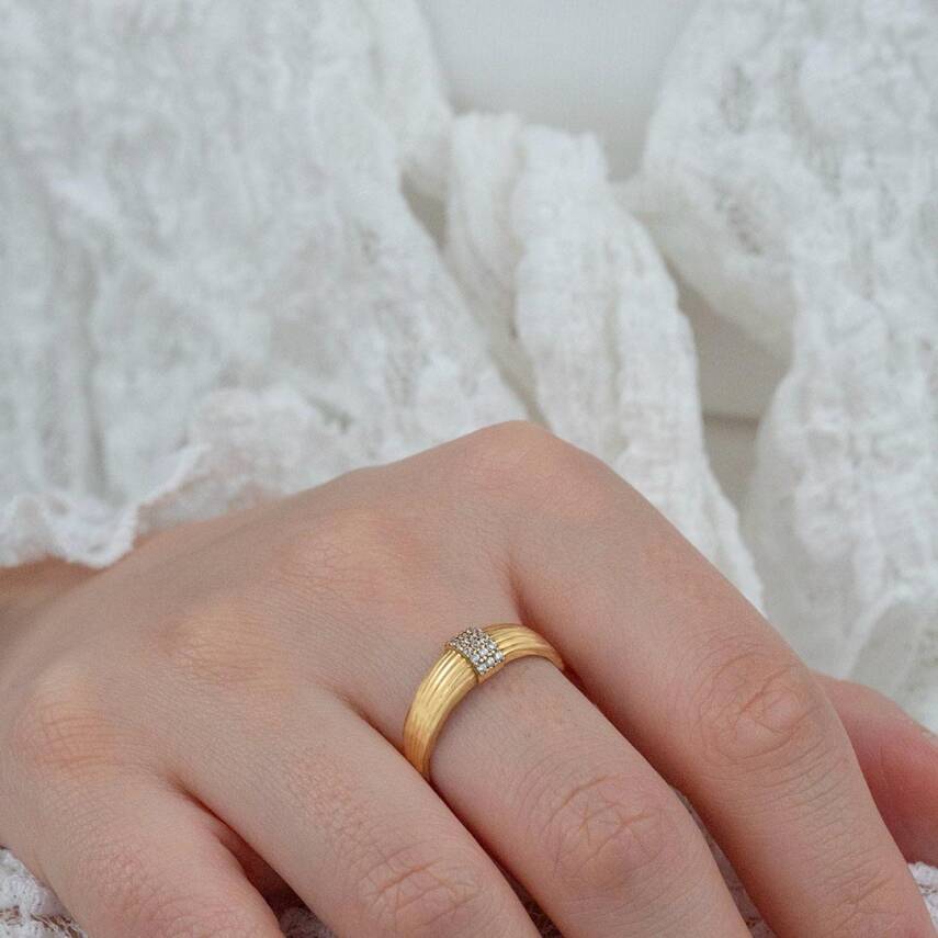 Bombe Taşlı Yüzük - 2