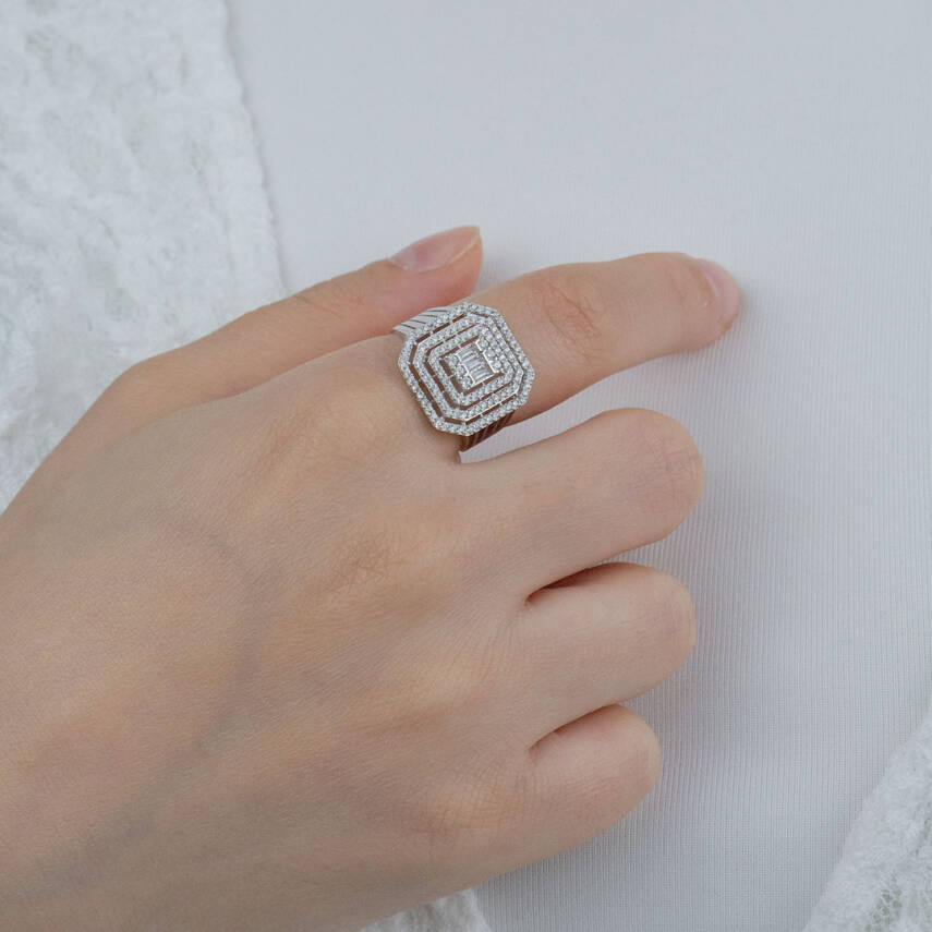 Büyük Baget Taşlı Yüzük - 1