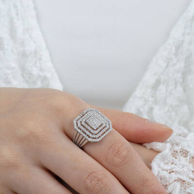 Büyük Baget Taşlı Yüzük - 2