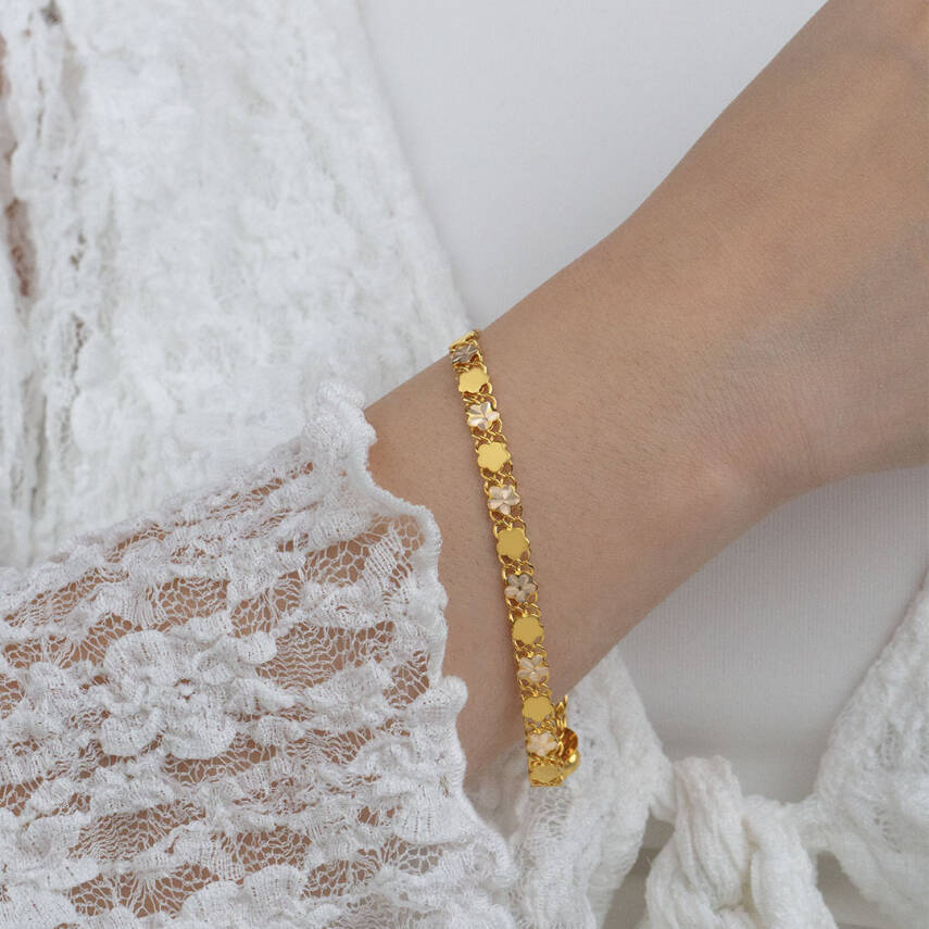 Çicek Desenli Bileklik - 1