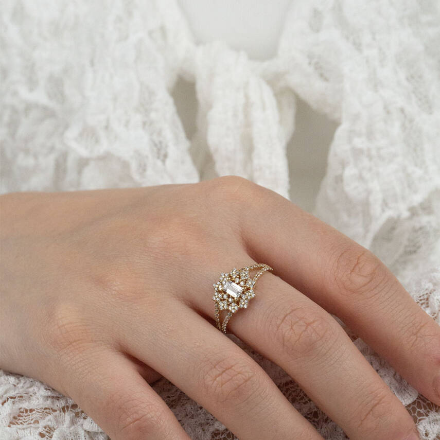 Çicek Taşlı Yüzük - 2