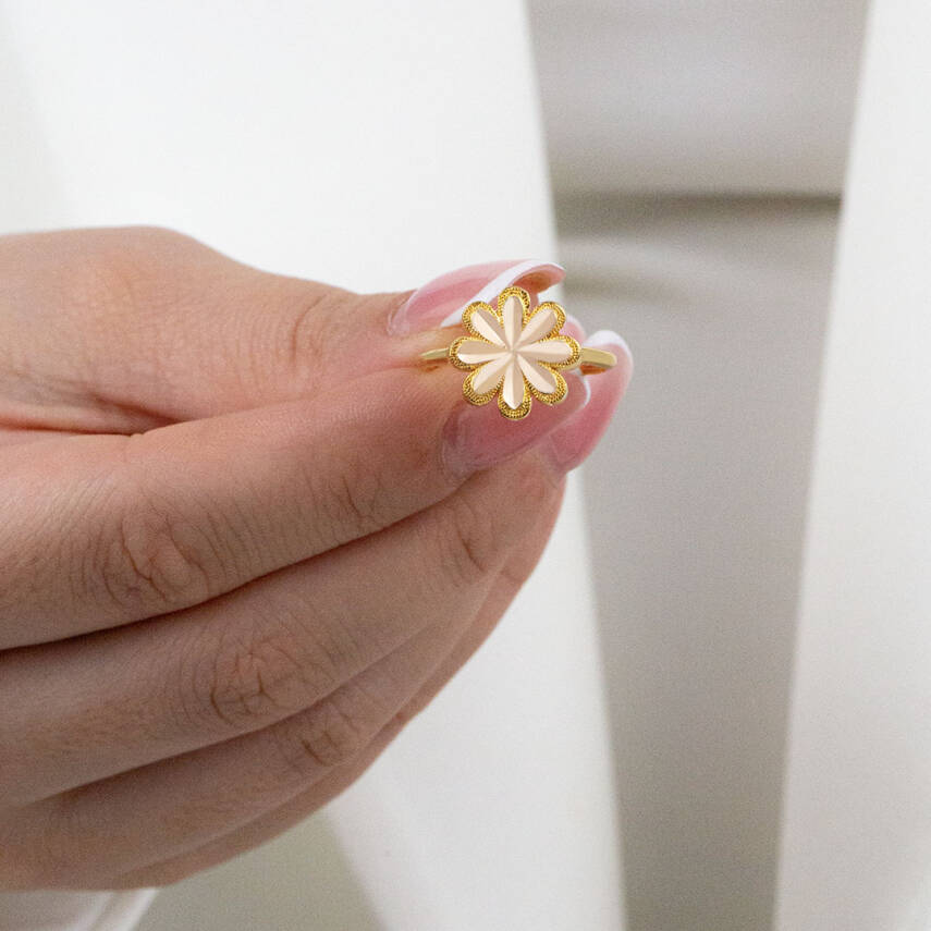 Çicekli Ajda Yüzük - 3