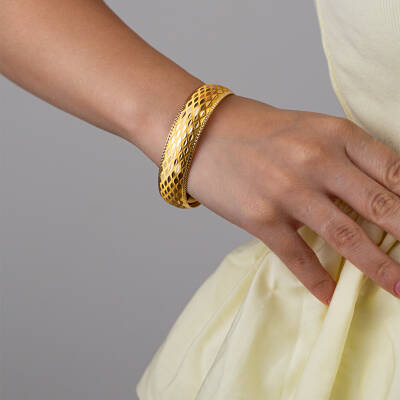 Çizgili Bilezik ( Kalın Boy ) - 