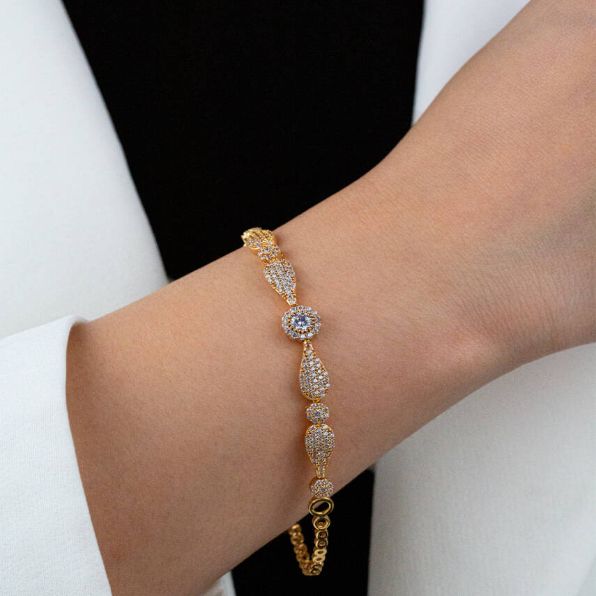 Damla Taşlı Set - 3