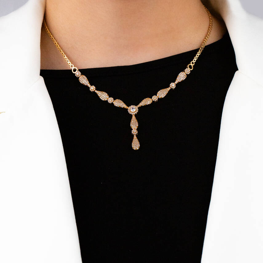 Damla Taşlı Set - 2