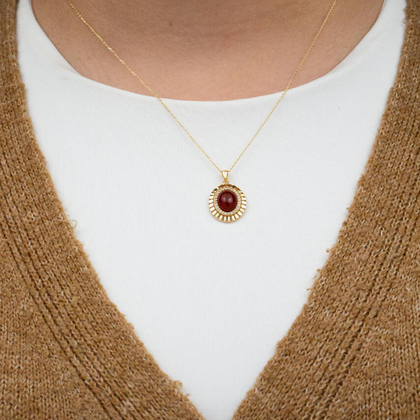 Doğal Taş Kolye - 1