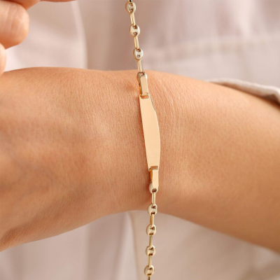  Düğme Zincir Çocuk Bileklik - 