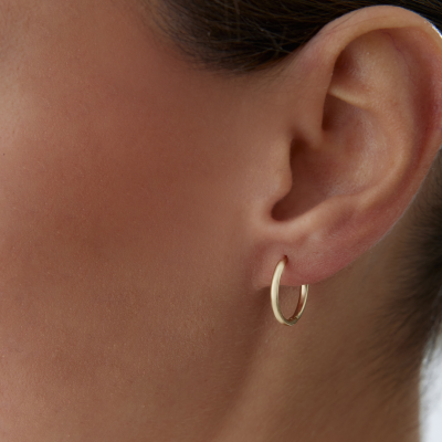 Düz Halka Küpe ( Orta Boy ) - 