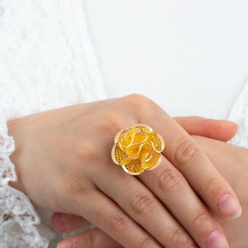 Gül Yüzük Desenli - 2