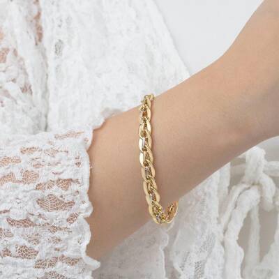 Halka Zincirli Bileklik - 