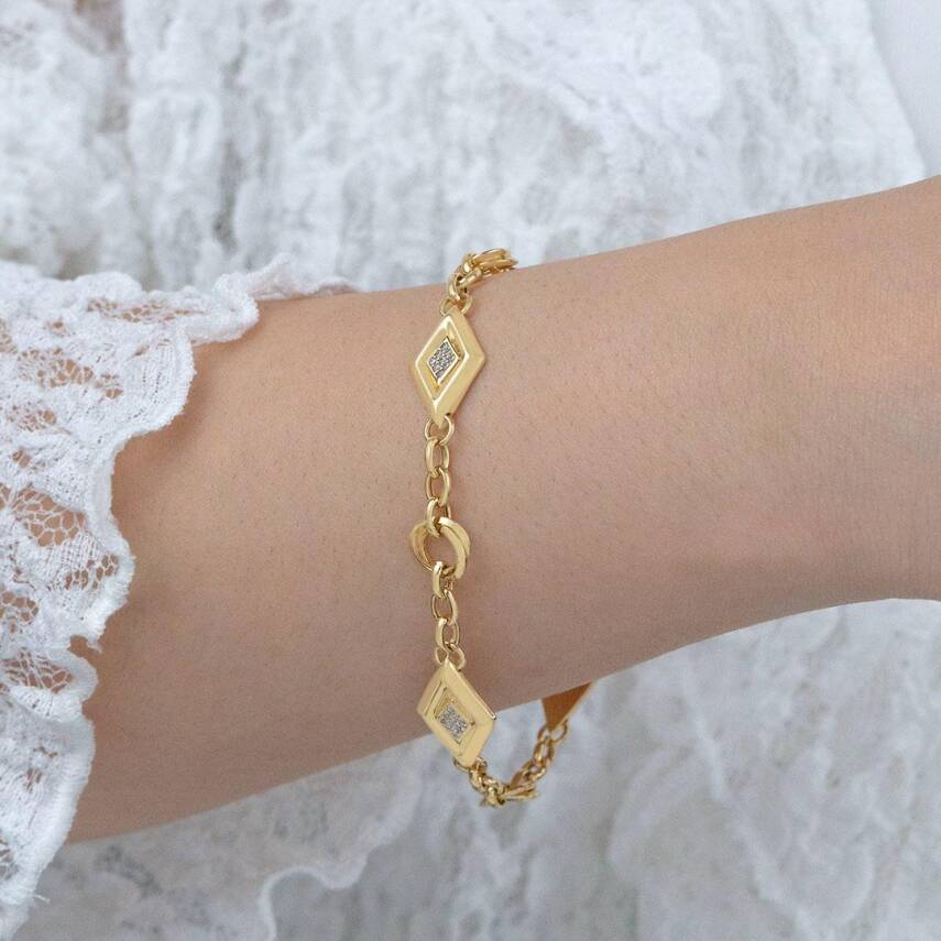 Halkalı Üçgen Halow Bileklik - 1