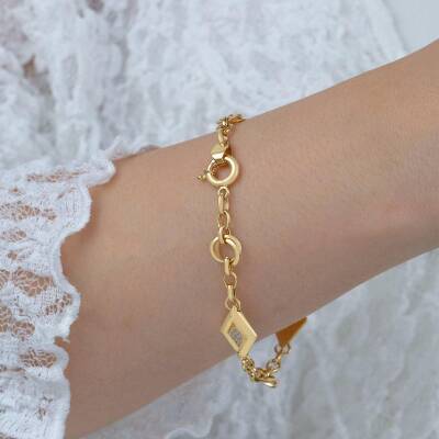 Halkalı Üçgen Halow Bileklik - 2