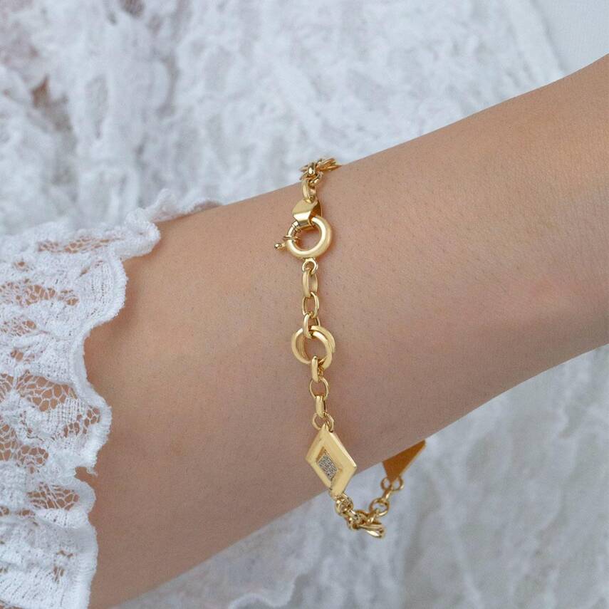 Halkalı Üçgen Halow Bileklik - 2