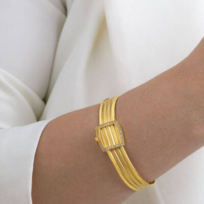 Hasır Taşlı Kelepçe - 