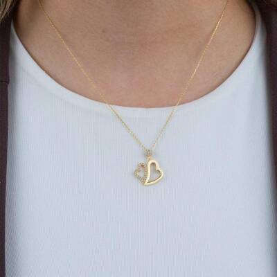 İki Kalpli Kolye - 