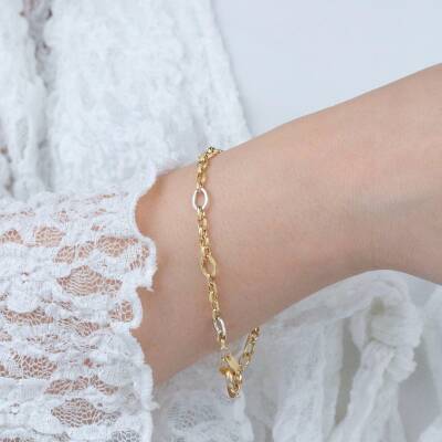 İki Renkli Yuvarlak Bileklik - 