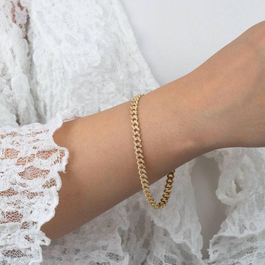 İnce Taşlı Gurmet Bileklik - 1