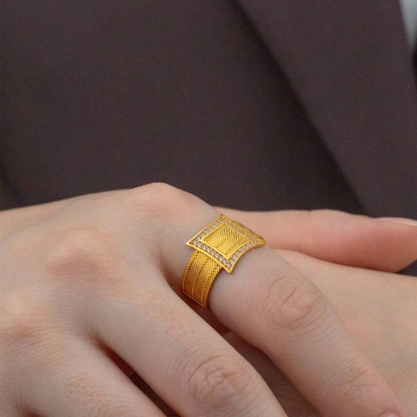 Kare Hasır Yüzük - 2