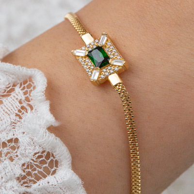 Kare Taşlı Bileklik - 2
