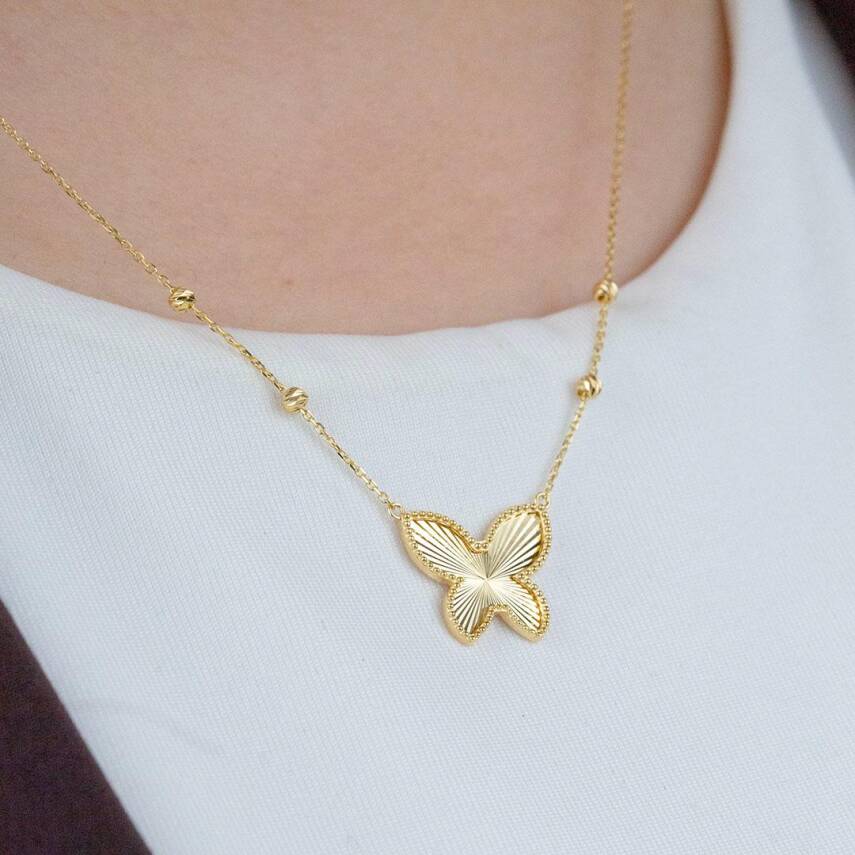 Kelebekli Dorika Kolye - 3