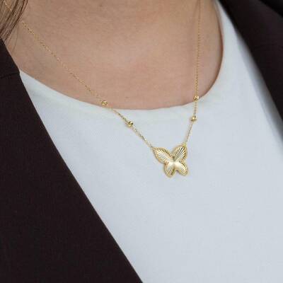 Kelebekli Dorika Kolye - 2