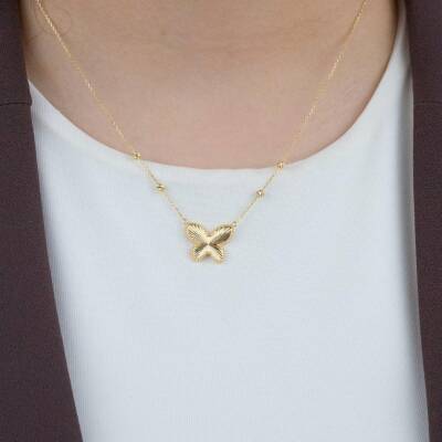 Kelebekli Dorika Kolye - 