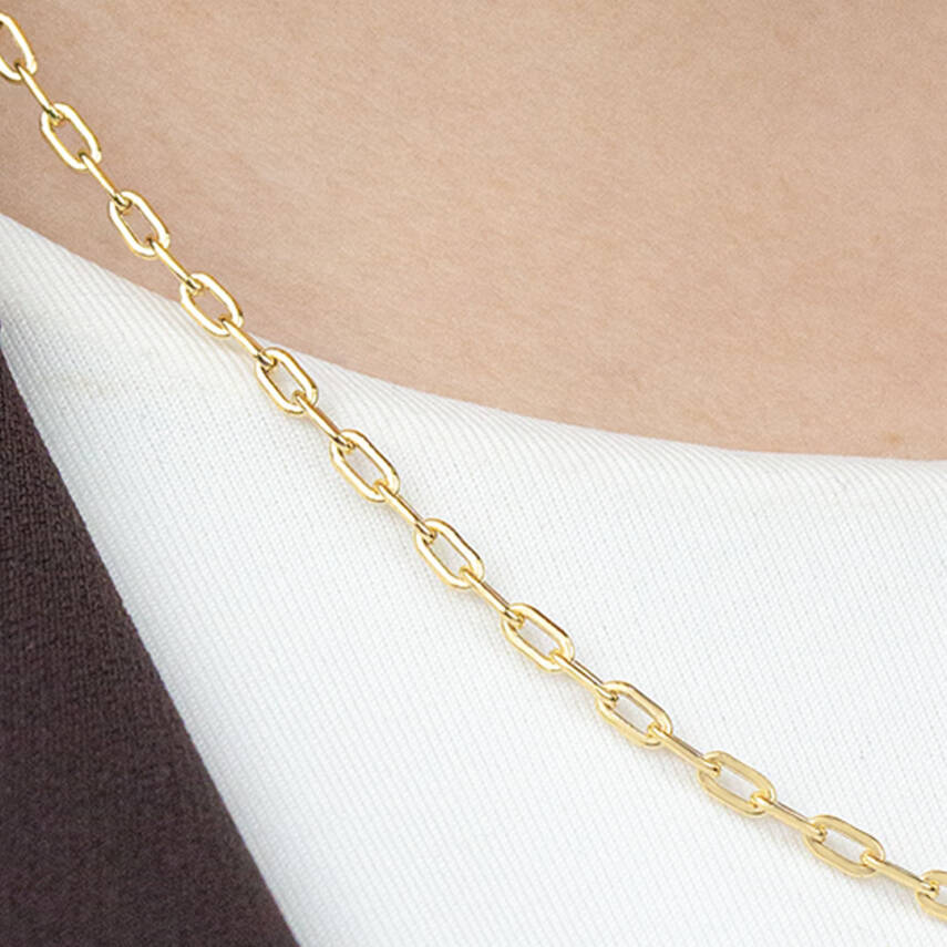 Köşeli Ataç Zincir Kolye - 3