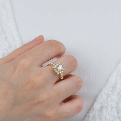 Lotus Çicekli Yüzük - 2