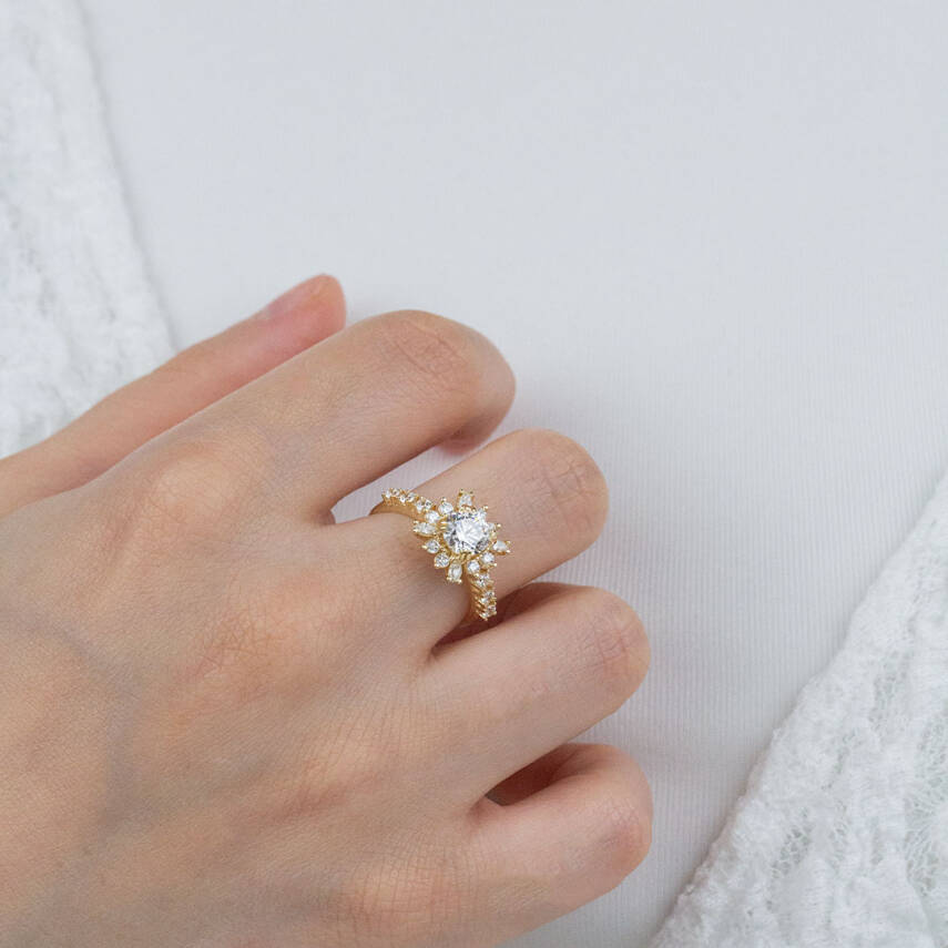 Lotus Çicekli Yüzük - 2