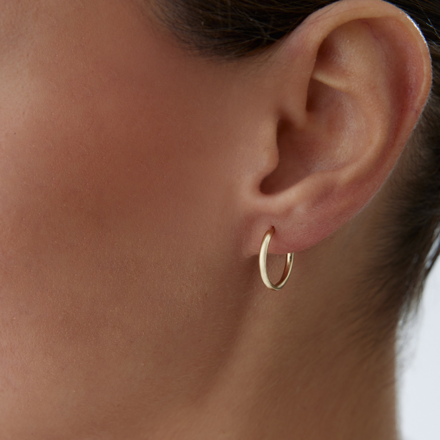 Orta İnce Halka Küpe - 1