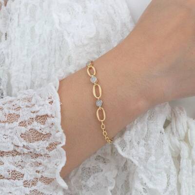 Oval Taşlı Bileklik - 2