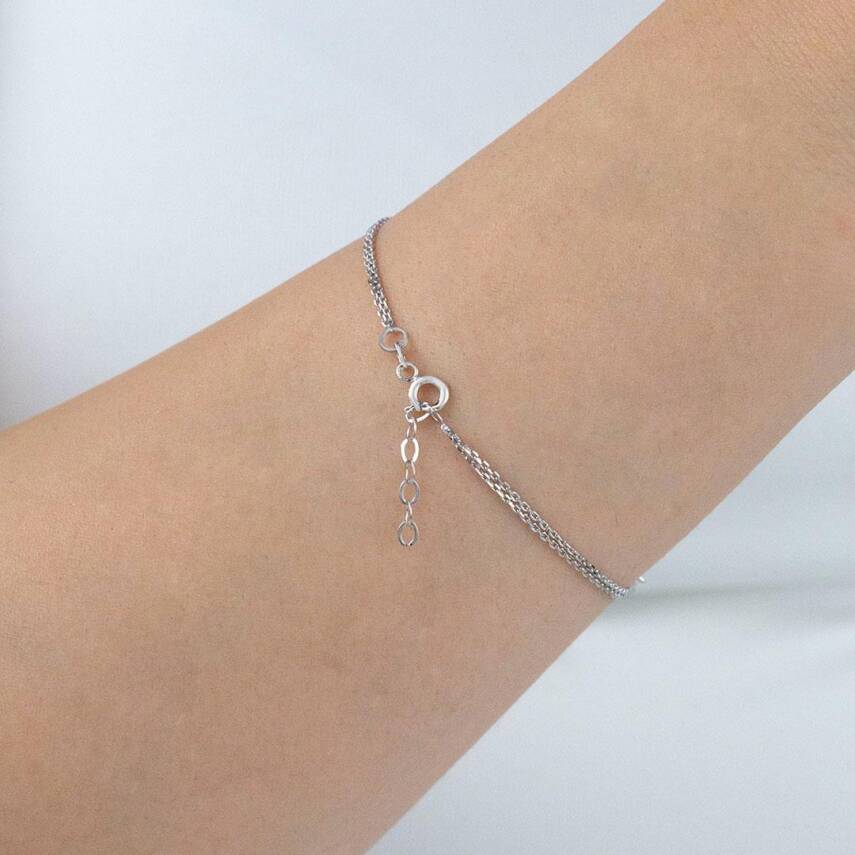 Oval Taşlı Su Yolu Bileklik - 2