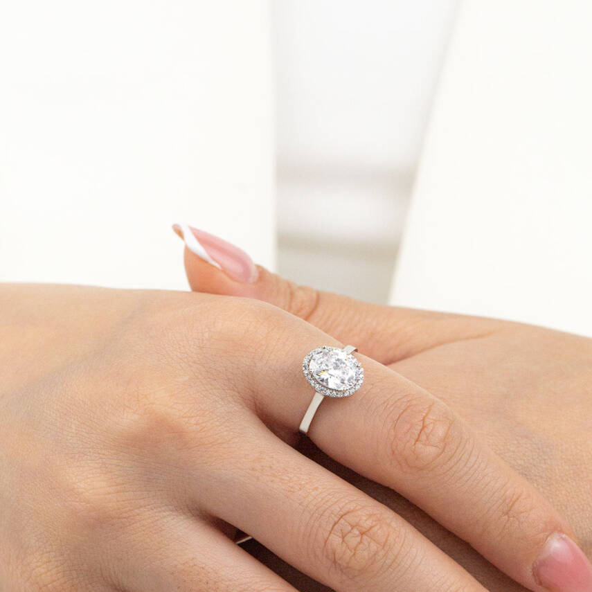 Oval Taşlı Yüzük ( Büyük) - 3