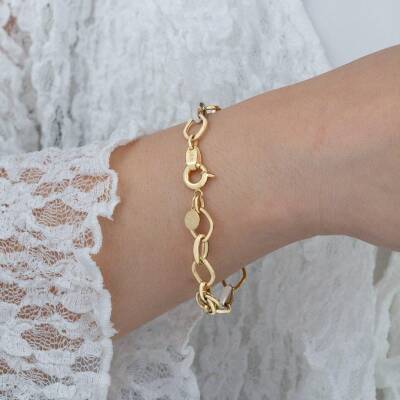 Oval Zincir Bileklik - 2