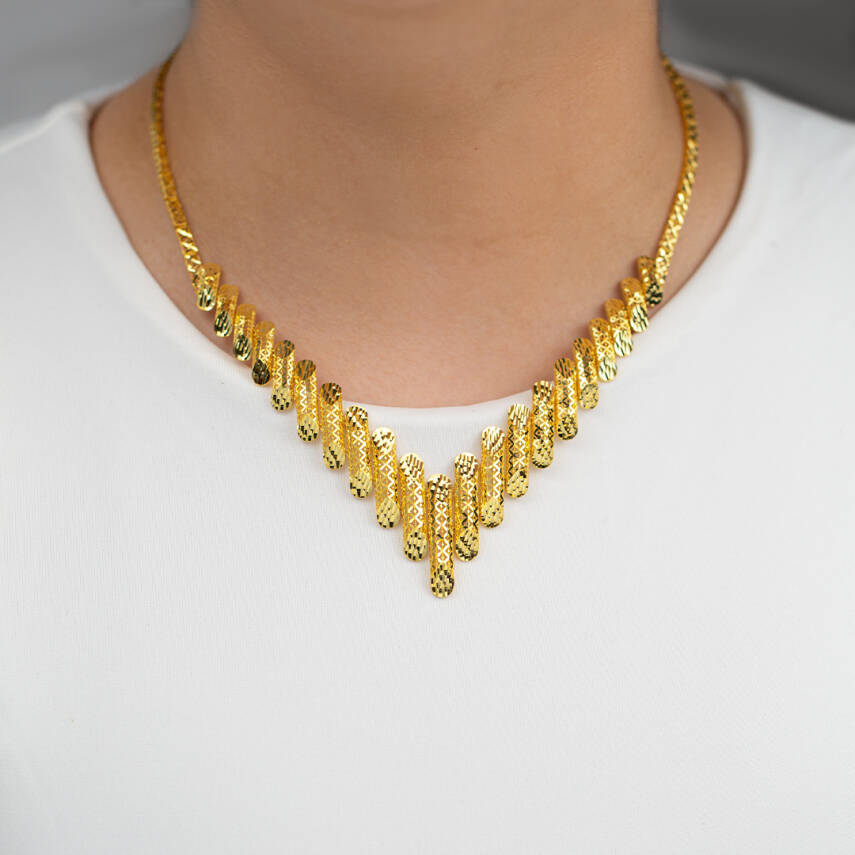 Papatya Şeritli Set - 2