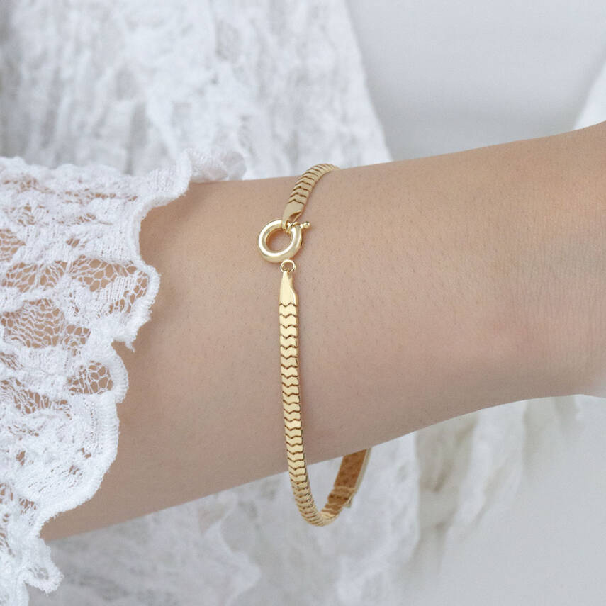 Plakalı Taşlı Bileklik - 2