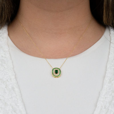 Renkli Taşlı Kolye - 4