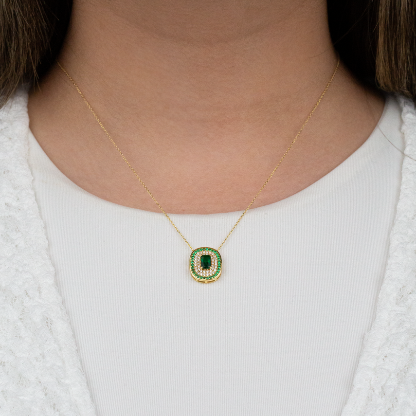 Renkli Taşlı Kolye - 4