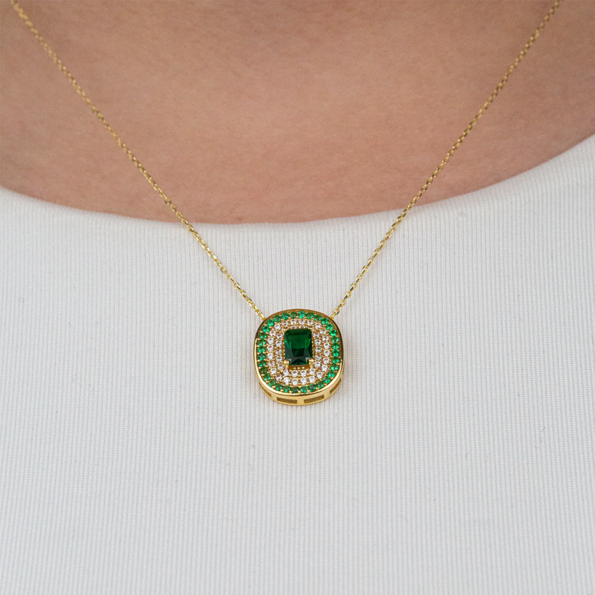 Renkli Taşlı Kolye - 6